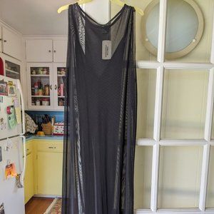 Chic black sheer dress